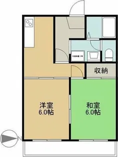 ドミール鶴里【2階】の間取り