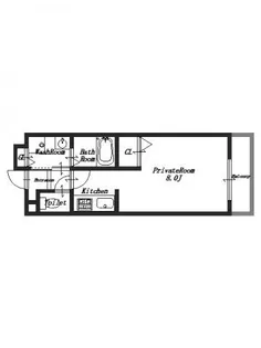 サンリットアベニュー【2階】の間取り