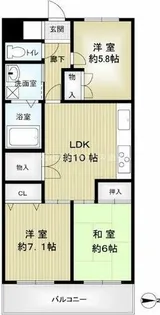 ヒルズビラー須磨【2階】の間取り