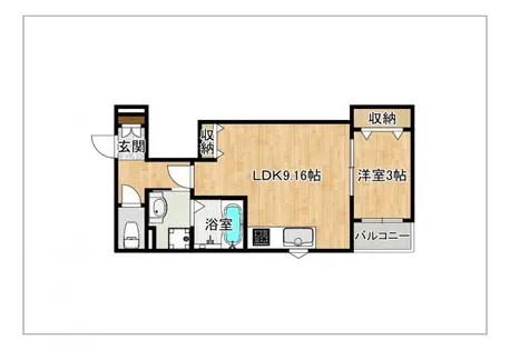 mon lapinII【101号室】の間取り