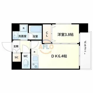 エスタート御幣島【5階】の間取り