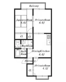 セピアコート【1階】の間取り