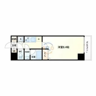 S-FORT江坂垂水町【7階】の間取り