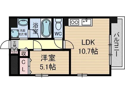 セリーゼウエスト【501号室】の間取り