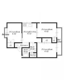 サニーヒルⅠ【2階】の間取り