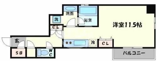 樹樹ガーデン・アネックス【11階】の間取り