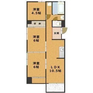 なかくにビル【4階】の間取り