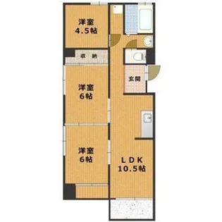 なかくにビル【4階】の間取り