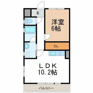 プリミエール桜【3階】の間取り