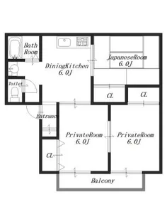 サニーコート2【1階】の間取り