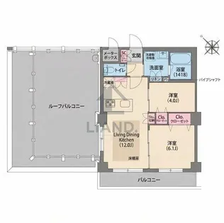 Hakata Station South【5階】の間取り