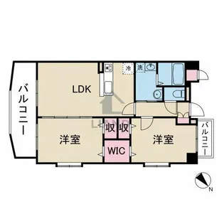GOODHILL筥松【6階】の間取り