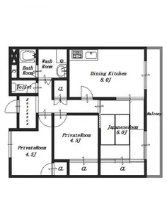 フォレスト神宮前【6階】の間取り