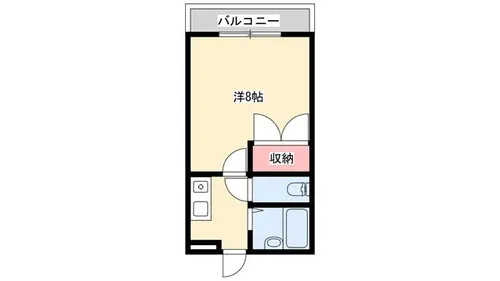 リバーサイド市川【207号室】の間取り