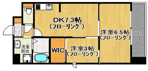 modern palazzo 姪浜avenue【8階】の間取り