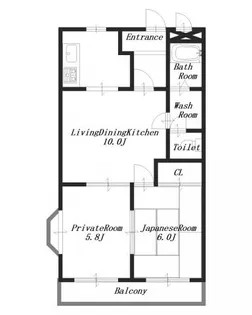 エスポワール神宮【2階】の間取り
