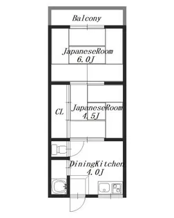 桐田マンション【1階】の間取り