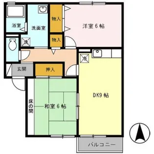 グリーンコートⅢ【2階】の間取り