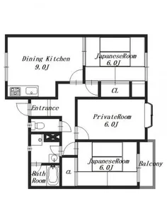 ビクトワール二見【2階】の間取り