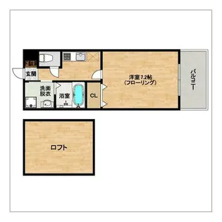 レジディア博多II【4階】の間取り