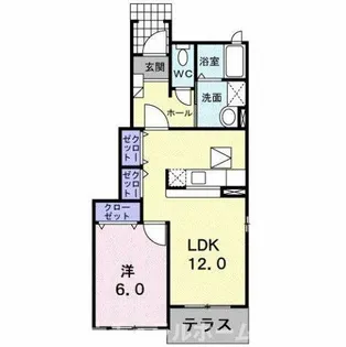 スカイヒルズ21【1階】の間取り