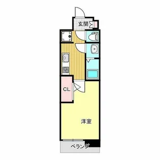 ソルテラスKOBE湊町【2階】の間取り