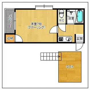 ナテュール六本松【2階】の間取り