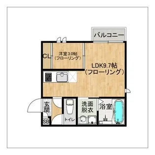 REGALEST classe 城南【101号室】の間取り