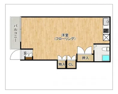小川ハイツ【101号室】の間取り