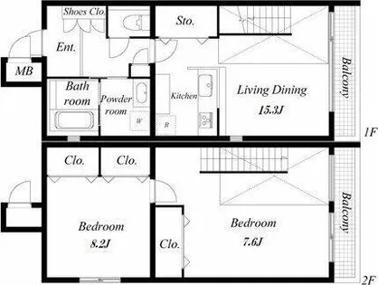 Celebration Sakurayama【1階】の間取り