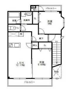 エクセレント・ハウスⅡ【2階】の間取り