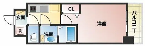 Alivis福島海老江(旧フォーリアライズ福島ルノン)【6階】の間取り