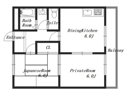 グランドール桜井【2階】の間取り