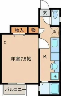 ハイツ昭和町【101号室】の間取り