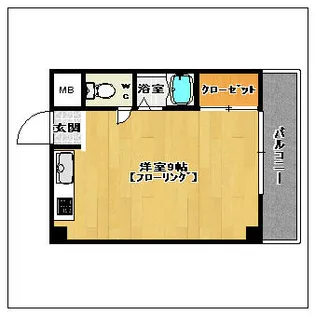 メゾンドール箱崎【403号室】の間取り