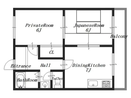 グランドール桜井【4階】の間取り