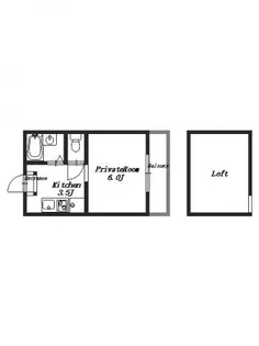 ウエストビュー桜井【2階】の間取り