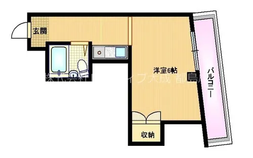 パークサイド内代【5階】の間取り