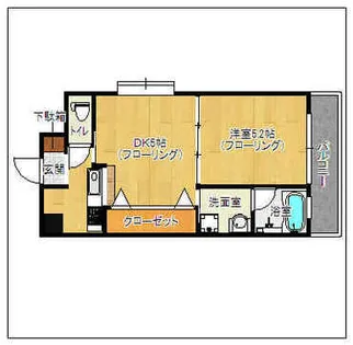 アクタス大橋ステーションタワー【9階】の間取り