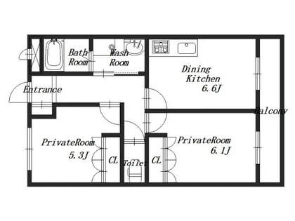 リベラ【1階】の間取り