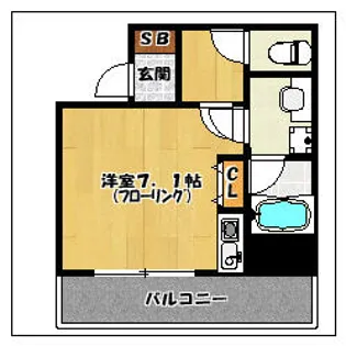 ハーバーサウス【5階】の間取り