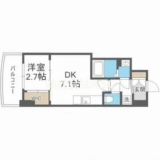 セレニテ桜川駅前プリエ【610号室】の間取り