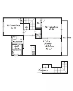 コンフォルト横内【2階】の間取り