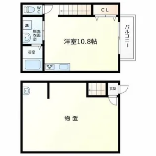 GAZZELE STYLE 西住之江【1階】の間取り