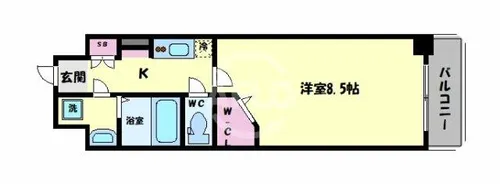 JPレジデンス大阪城東4【5階】の間取り