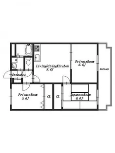 フルーエントⅢ【2階】の間取り