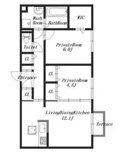 エストレヤ【1階】の間取り