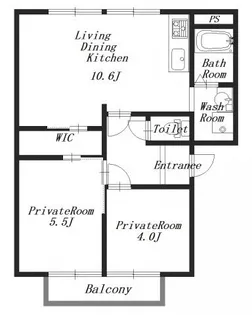 アメニティフォレストC棟【2階】の間取り