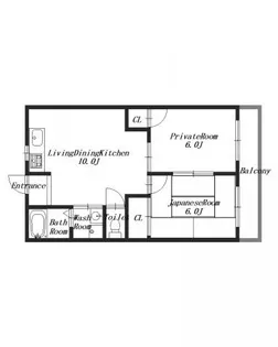 メゾンディスポワール森口【3階】の間取り