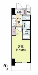 ブランシエスタ天満【9階】の間取り